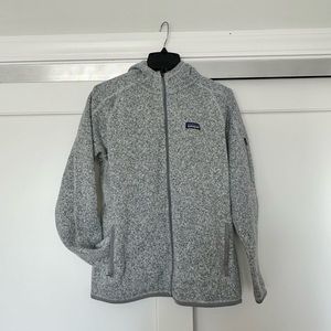 Patagonia Women’s Better Sweater Hoodie in Light Grey - Size L